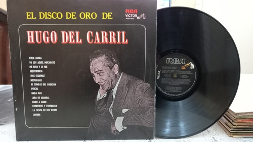 Hugo Del Carril El Disco De Oro De Lp Vinilo Como Nuevo Nm 