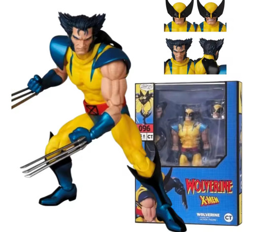 Figura Muñeco Wolverine X Men De 16 Cm Con Base