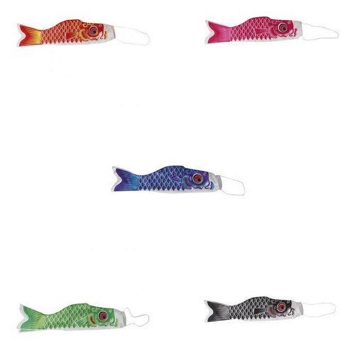 70cm 5 Piezas Pescados Calcetín Koi Decoración Colgante