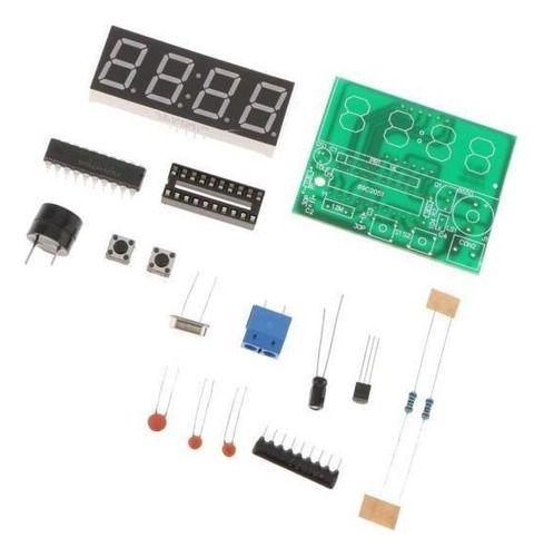 Aruoy 2xdiy Pcb Placa De Circuito Led Digital Reloj