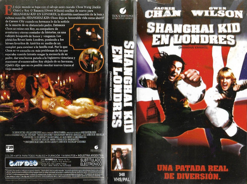 Shanghai Kid En Londres Vhs Jackie Chan Owen Wilson