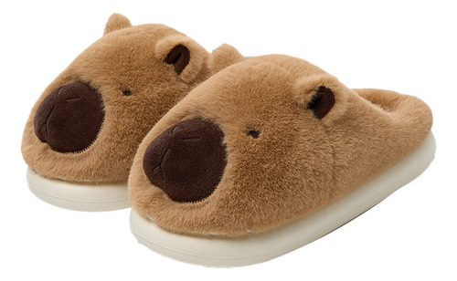 X Pantuflasunisex Felpa Pantuflas Kapi Bara.