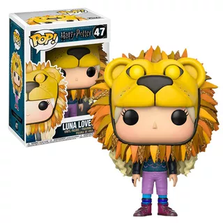 Funko Pop Luna Lovegood Cabeza De Leon #47 Harry Potter Figura De Accion Original