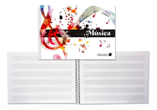 Cuaderno Libreta Musical 8 Pentagramas A5 20 Hojas 12 Piezas