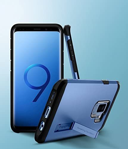Funda Tough Armor Azul Spigen Para Galaxy S9 Plus, Protege