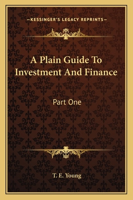 Libro A Plain Guide To Investment And Finance: Part One: ...