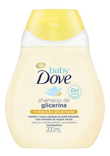 Shampoo Dove Baby Hidratação Glicerinada 200ml