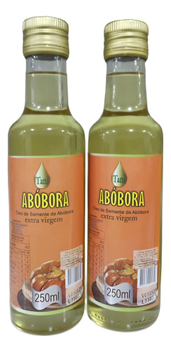 Óleo De Semente De Abobora Kit 2 Garrafas De 250ml Cada