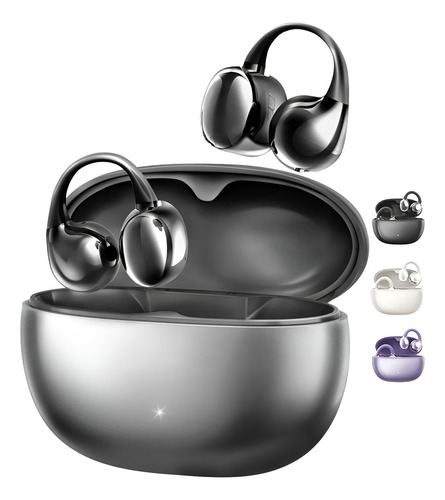 Auriculares in-ear gamer inalámbricos Lotfits TWS M91 negro con luz LED