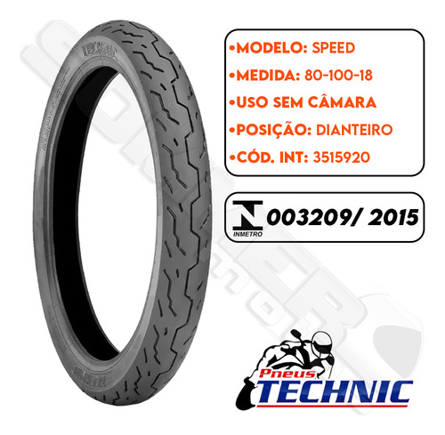 Par Pneu Speed 150 80-100-18 + 90-90-18 Speed Technic