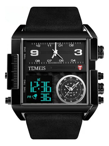 A Reloj Impermeable For Hombre Con Correa Cuadrada Grande