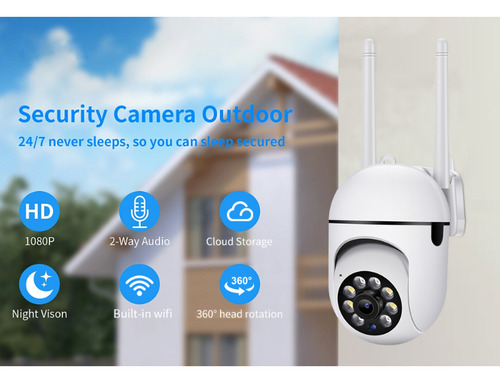 Cámara Usb, Lámpara, Cámara De Seguridad, Monitoreo Wifi