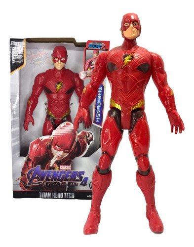 Figura De Flash Articulada Con Luz Y Sonido  30cm 