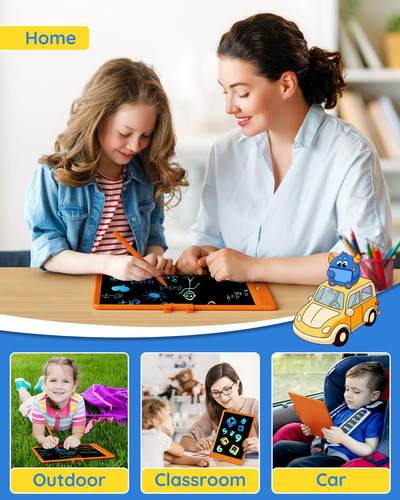 Tableta De Escritura Lcd Tekfun Magic Doodle Board De 10 Pul