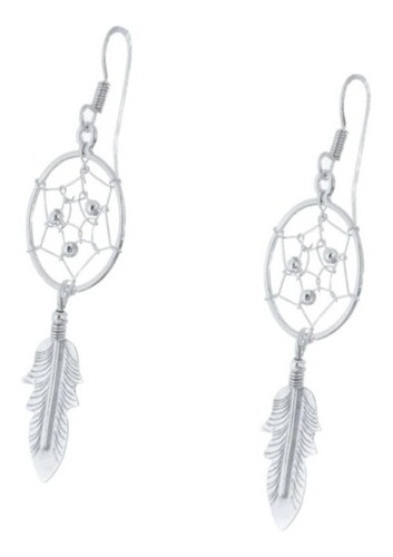 Aretes De Plata Ley 925 Atrapasueños, Accesorio De Mujer