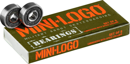 Mini Logo Rodamientos Para Monopatin Serie 3 0.315 In 8 Pack