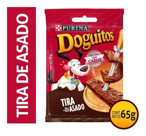 Snack Para Perro Doguitos Purina Tira De Asado 65 G