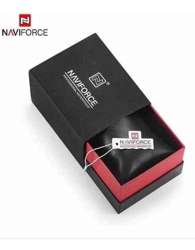 Imagen 2 de 2 de Naviforce Reloj Dual Analógico Y Digital Alarmas Mod Nf 9138