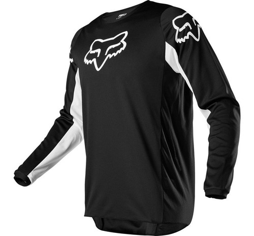 Jersey Fox 180 Prix Negro/bco. Motocross Enduro Mtb Utv Atv