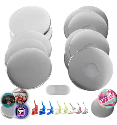 58mm 50 Kits Branco Pins E Bottons Frigorífico Magnet Para Mecolour ...