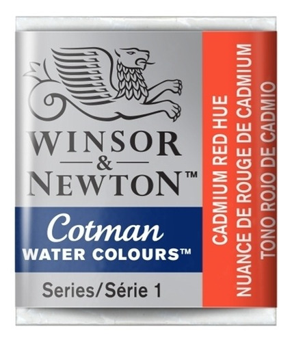 Tableta de acuarela Cotman Winsor and Newton Avulso Cadmium R, color rojo