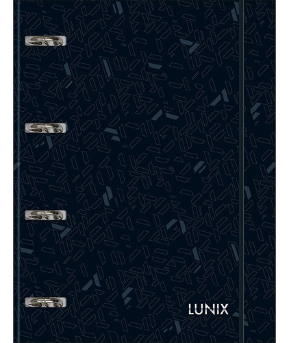 Caderno Argolado Cartonado Universitário Preto Lunix Tilibra