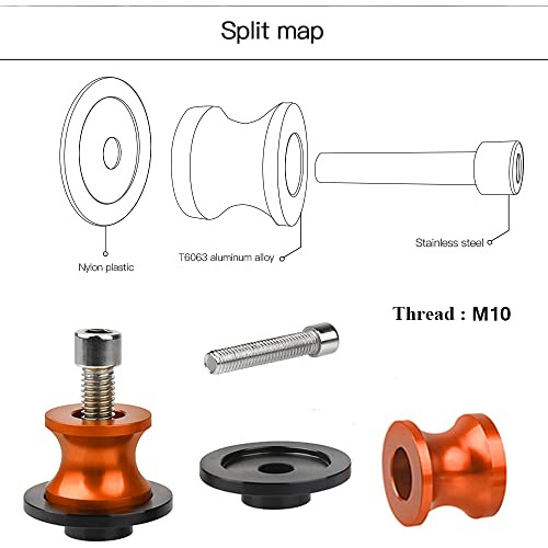 Bobinas Deslizantes Con Brazo Oscilante Para Motocicleta M10