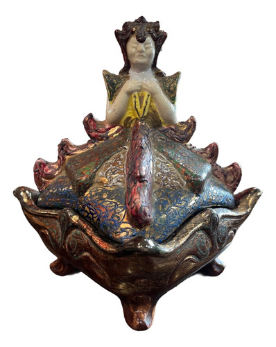Cerâmica Tasca Antiga Lindo Potiche Bowl Porta-jóias Raro