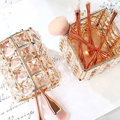Herramienta De Maquillaje Storage Brush Pot, De Cristal Nór