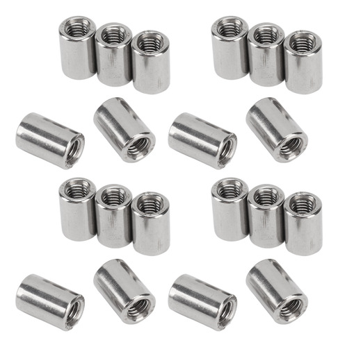Tuerca De Conector M6, Varilla Redonda De Acero Inoxidable,