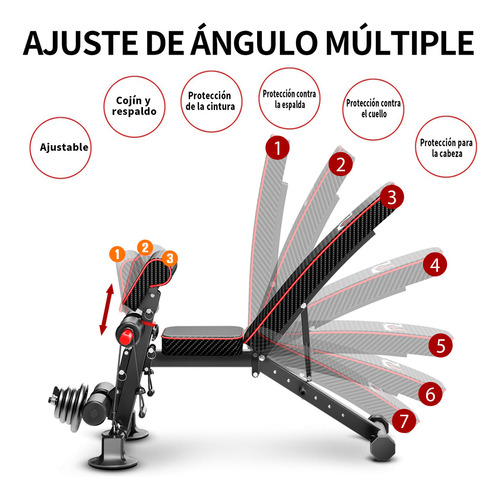 Banco Para Ejercicio Gimnasio Multifuncional Para Pesas
