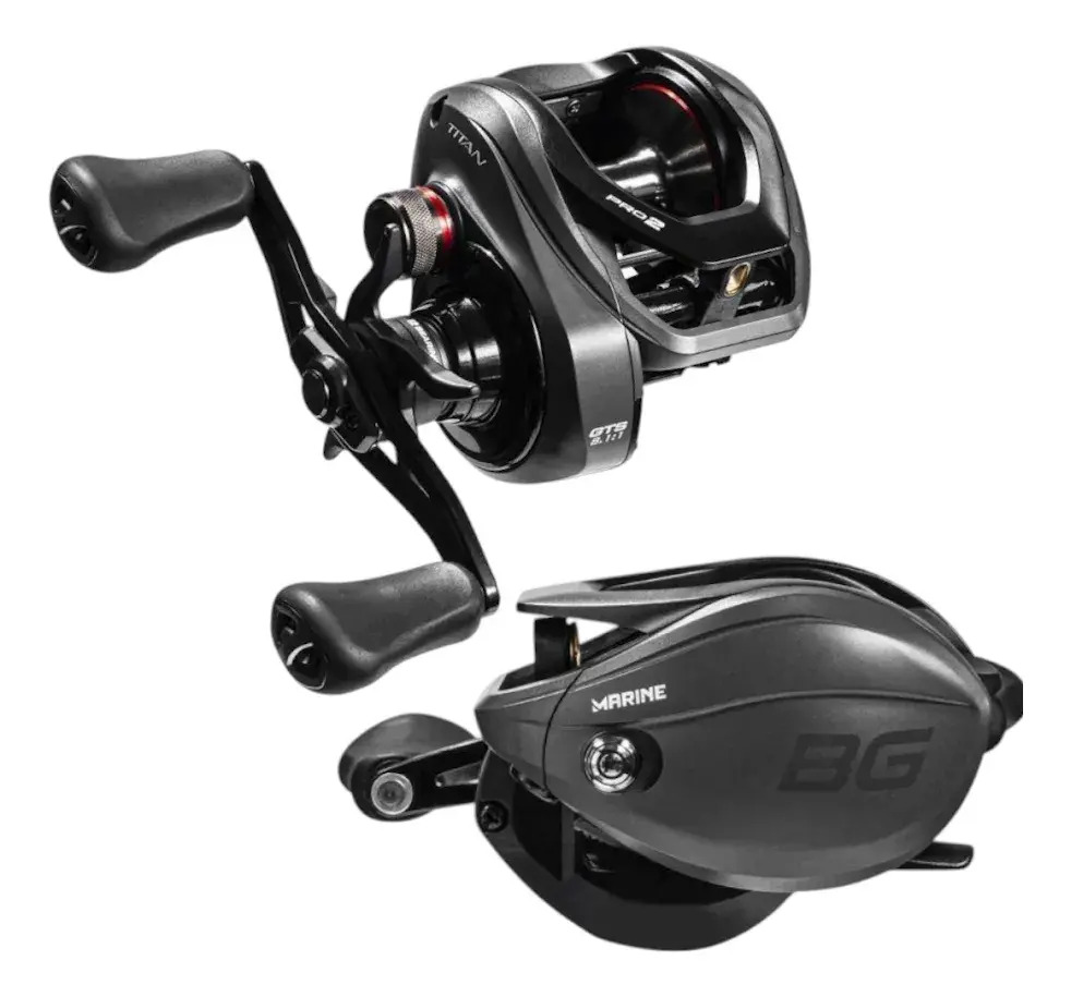 Reel Marine Titan Pro2 Izq 12000 Big Game Chicharra 230/0.35 Gris Oscuro Izquierdo
