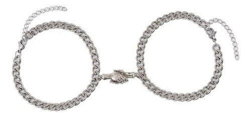 Pulseiras Magnéticas (imã) - Aperto De Mão | Aço Inox