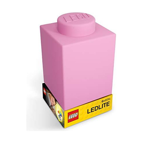 Luz Nocturna De Ladrillo Lego 1x1 Color Rosa De Silicona