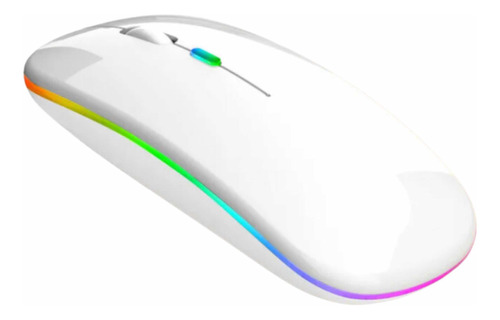 Mouse Año 2024 Con Luz Led Slim Inalámbrico Recargable