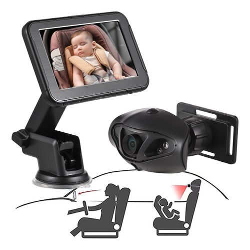 Monitor Invigilator Baby Baby Para Cámara De Coche De 150° P