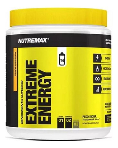 Extreme Energy Nutremax Bebida Energizante Hidratacion 560g