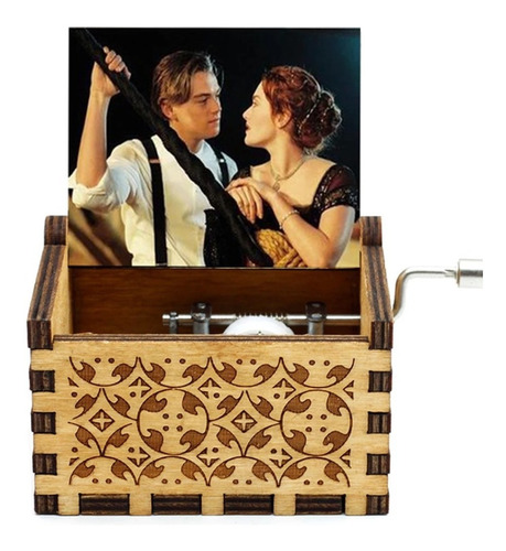  Caja Musical  Madera - Titanic