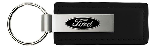 Llavero De Cuero Negro Logotipo De Ford