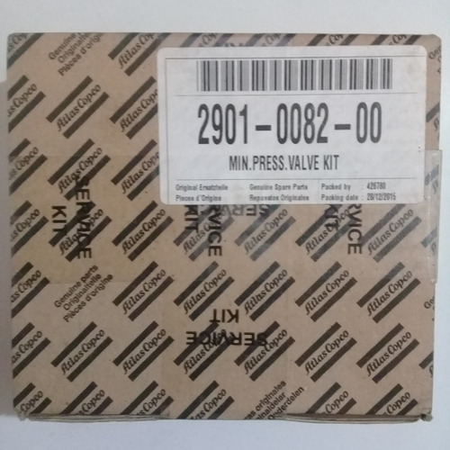 Imagen 5 de 5 de Kit Válvula Mínima Presión Atlas Copco 2901 0082 00 Ga409