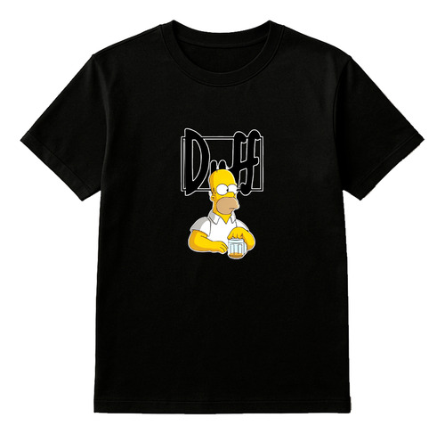 Camiseta Algodão Homer Simpson Duff Qualidade Estampada