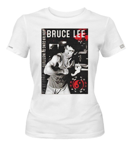 Camiseta Bruce Lee Kung Fu Luchador Arte Marcial Dama Idk