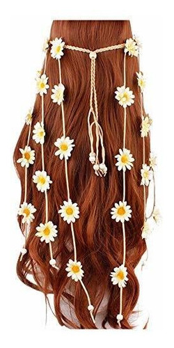 Diadema De Dama Diadema De Girasol Flor Margarita Hippie Ind