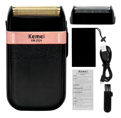 Aparelho De Barbear Bivolt Kemei Km2024