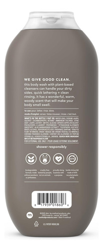 Body Wash Method Men Cedar + Cypress 540 Ml (paquete De 3)