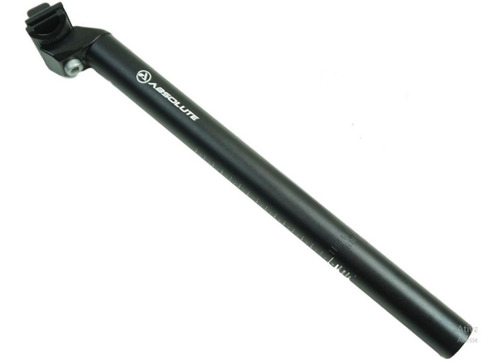 Imagem 2 de 2 de Canote Selim 27.2mm Alumínio Com Carrinho Preto Bicicleta