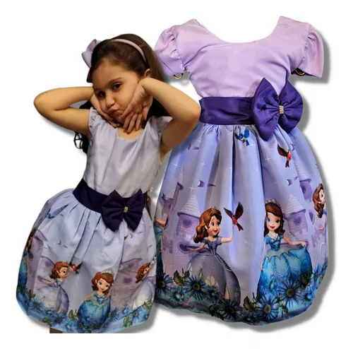 Vestido Infantil Princesinha Sofia 03 Anos