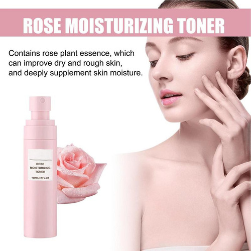 Spray Hidratante De Agua De Rosas De 100 Ml Para Rostro Con