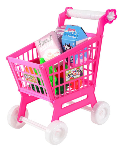 Set De Carrito De Compras Para Niños Con Acceso Para Juegos