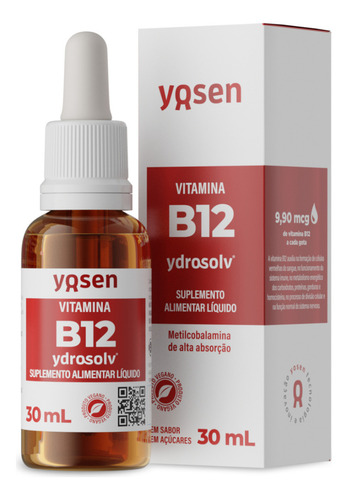 Metilcobalamina B12 Yosen Concentrada Líquida Em Gotas 30ml